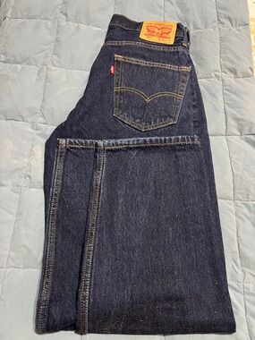 Levi's 550 Men's Dark Indigo Straight Jeans 33 x 30